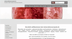 Desktop Screenshot of mineralienversand.ch
