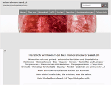 Tablet Screenshot of mineralienversand.ch